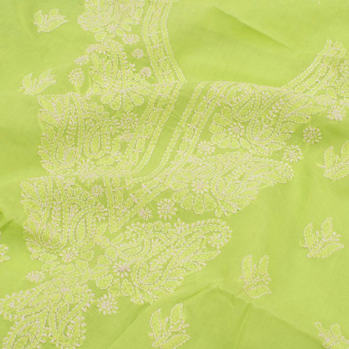 Chikankari Embroidered Cotton Salwar Suit Material 10050967