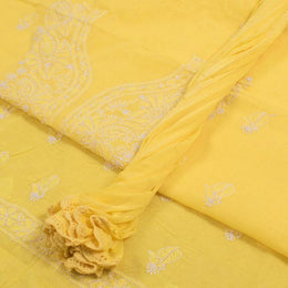 Chikankari Embroidered Cotton Salwar Suit Material 10050968