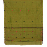 Green Handloom Chanderi Saree 10032542