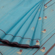 Blue Handloom Chanderi Saree 10032546