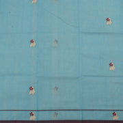 Blue Handloom Chanderi Saree 10032546