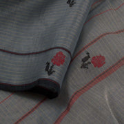 Grey Handloom Chanderi Saree 10032547