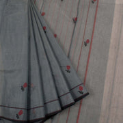 Grey Handloom Chanderi Saree 10032547
