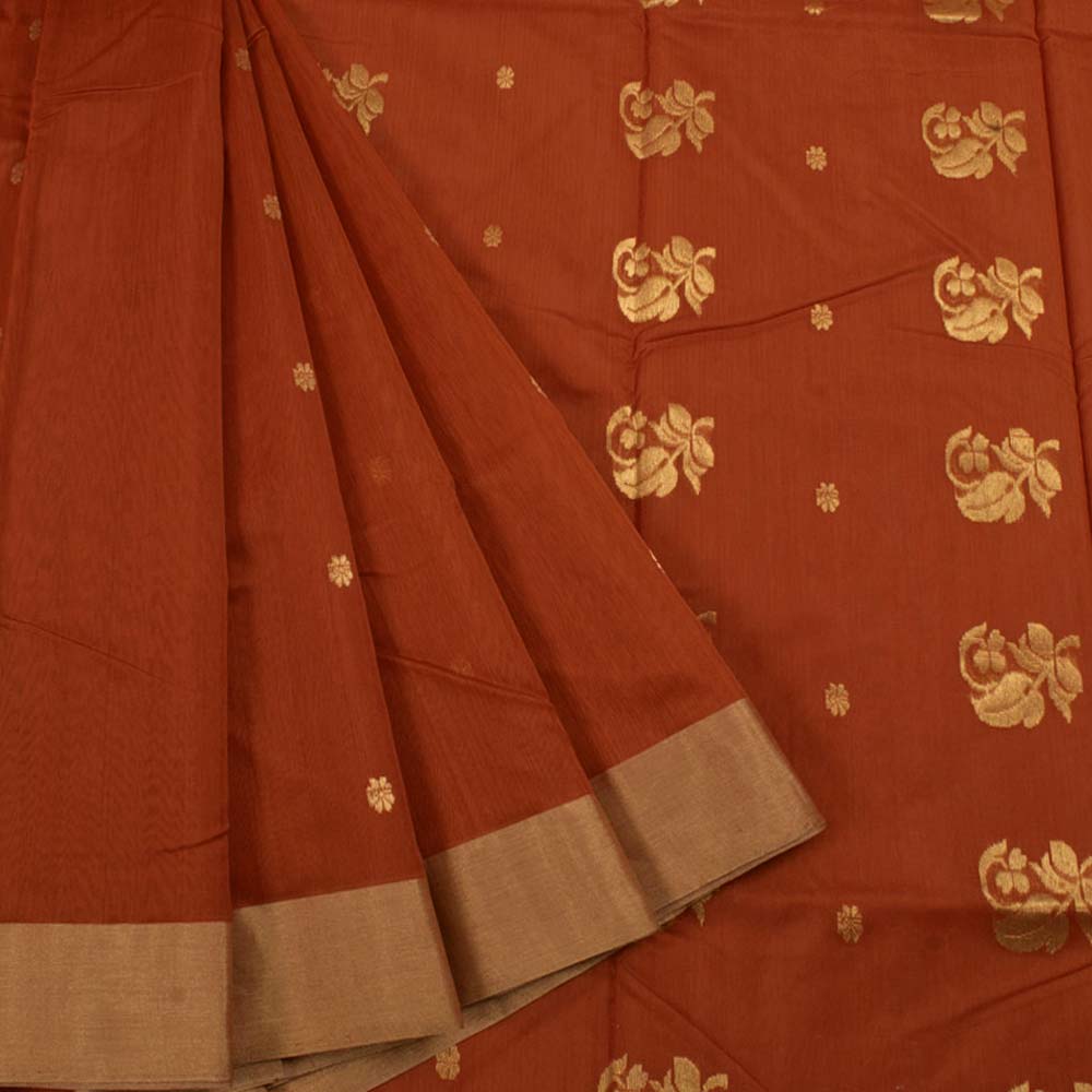 Handloom Chanderi Silk Cotton Saree 10033981