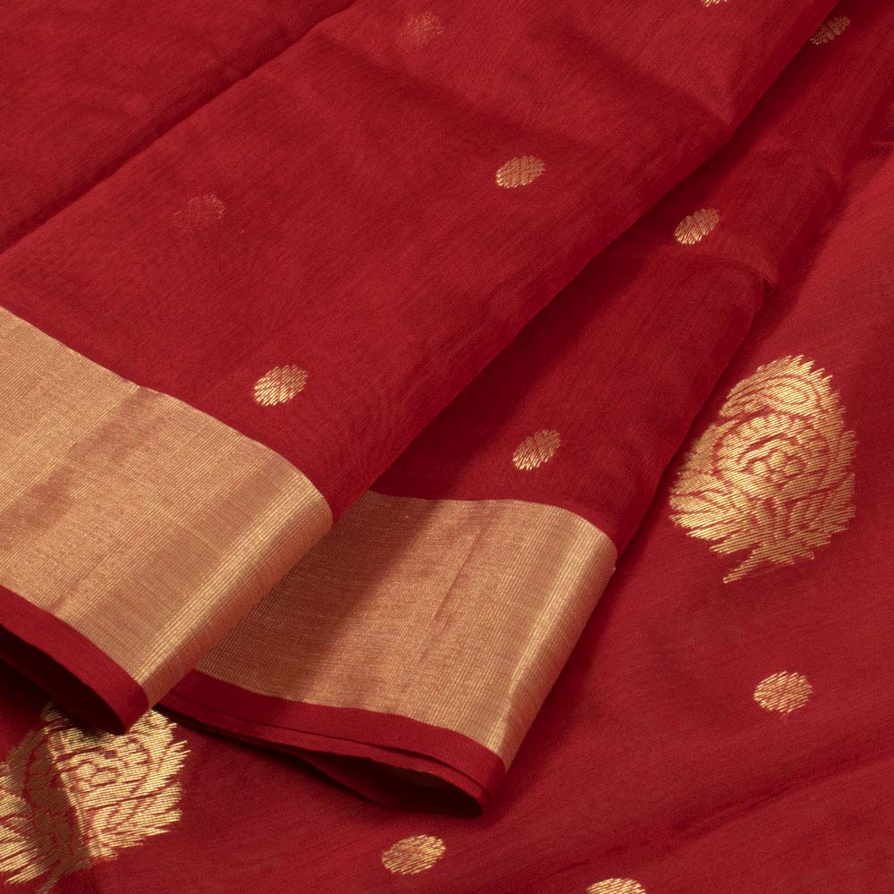 Handloom Chanderi Silk Cotton Saree 10033982