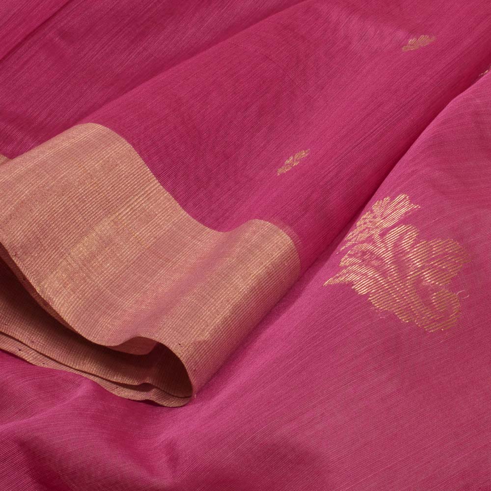 Handloom Chanderi Silk Cotton Saree 10033994