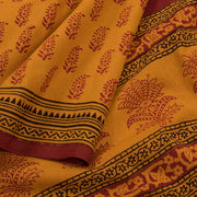 Hand Block Printed   Mulmul Cotton Saree 10040210
