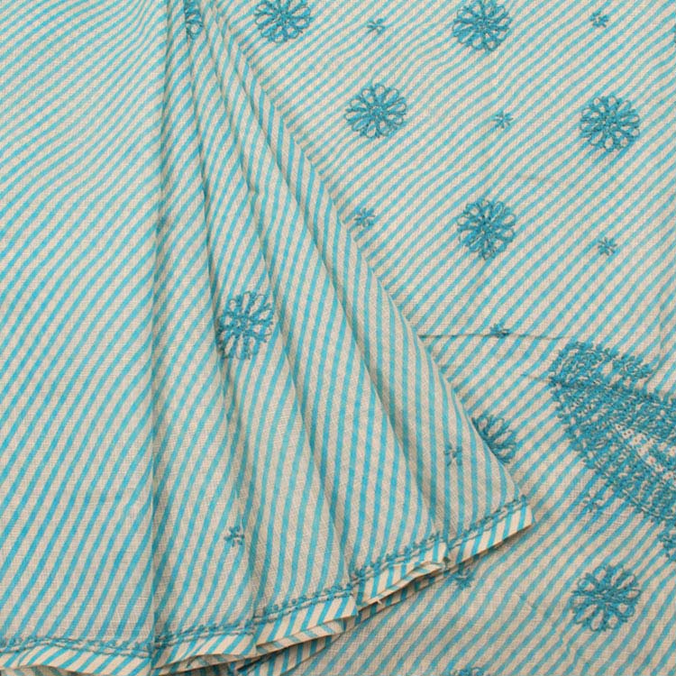 Chikankari Embroidered Kota Cotton Saree 10043965