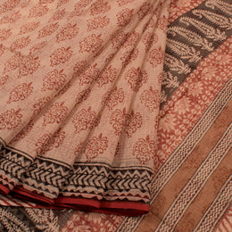 Bagru Printed  Kota Cotton Saree 10043980