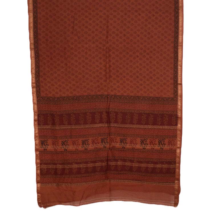 Bagh Printed  Maheshwari Silk Cotton Saree 10046410
