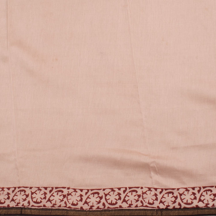 Bagh Printed  Maheshwari Silk Cotton Saree 10046417