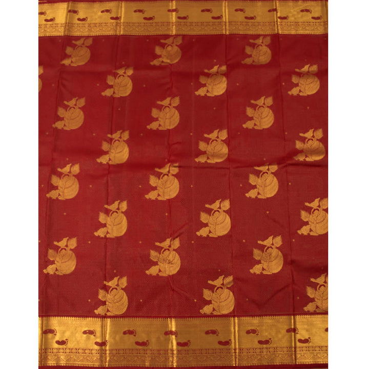Kanjivaram Pure Silk Jacquard Saree 10053828