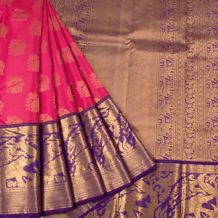 Kanjivaram Pure Silk Jacquard Saree 10053849