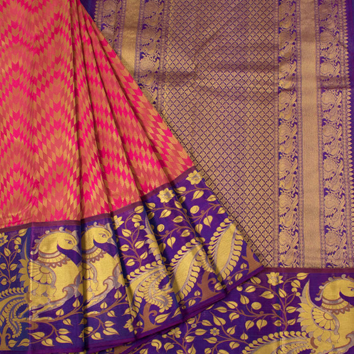 Kanjivaram Pure Silk Jacquard Saree 10053859