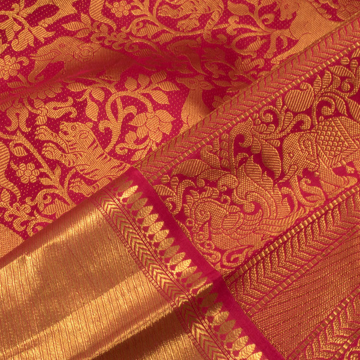 Kanjivaram Pure Silk Jacquard Saree 10053868
