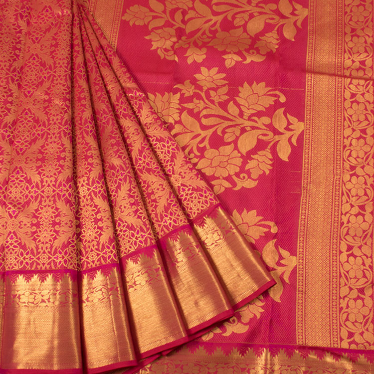Kanjivaram Pure Silk Jacquard Saree 10053873