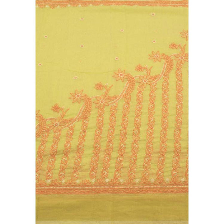 Chikankari Embroidered Chanderi Cotton Saree 10049003