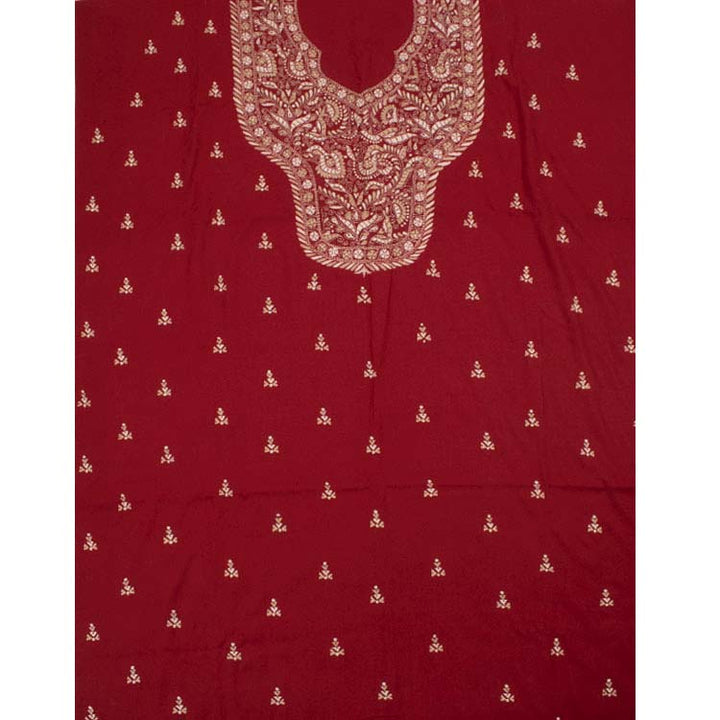 Kantha Embroidered Cotton Kurta Material 10043385