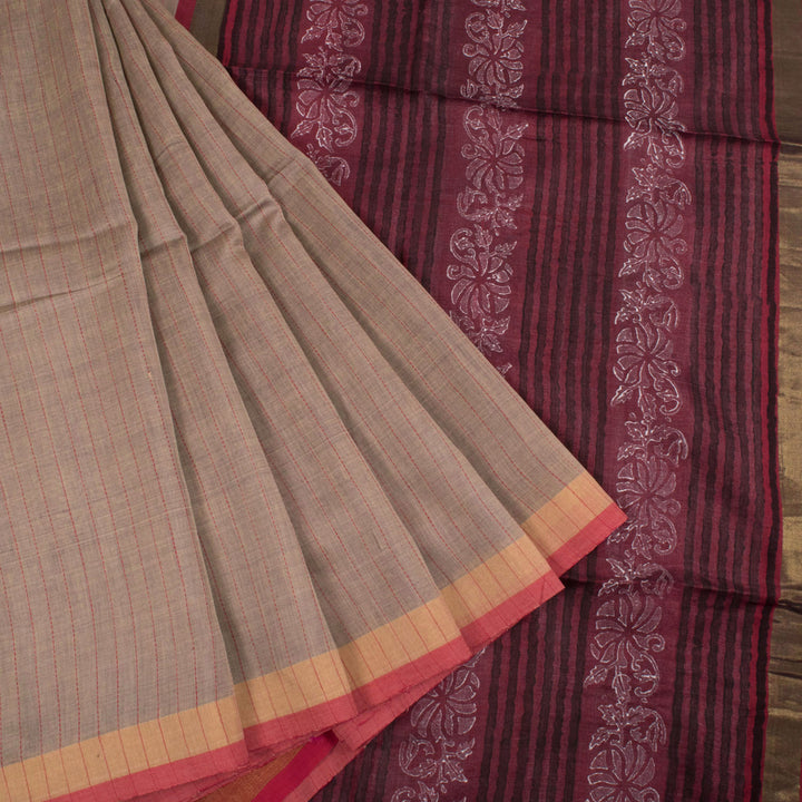 Handloom Bengal Silk Cotton Saree 10015393