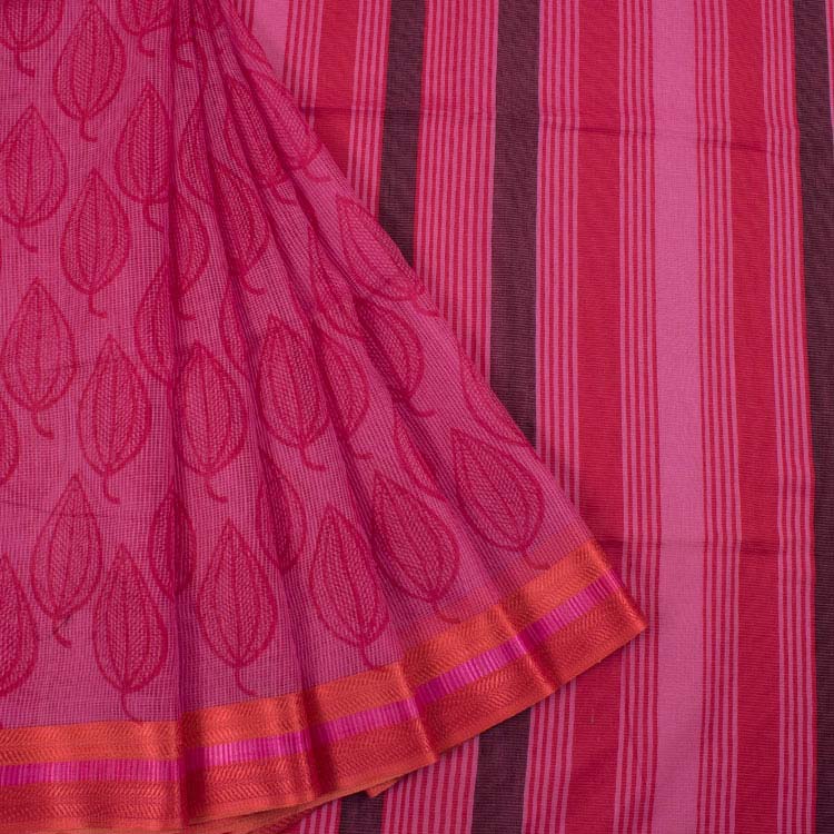 Hand Block Printed Silk Cotton Saree 10035401