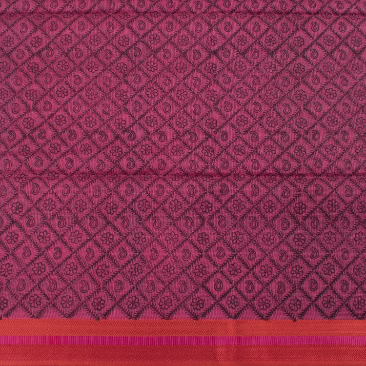 Hand Block Printed Silk Cotton Saree 10035403