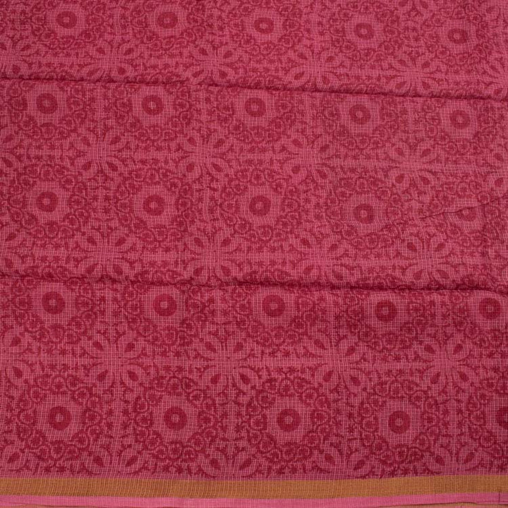 Hand Block Printed Kota Silk Cotton Saree 10038257