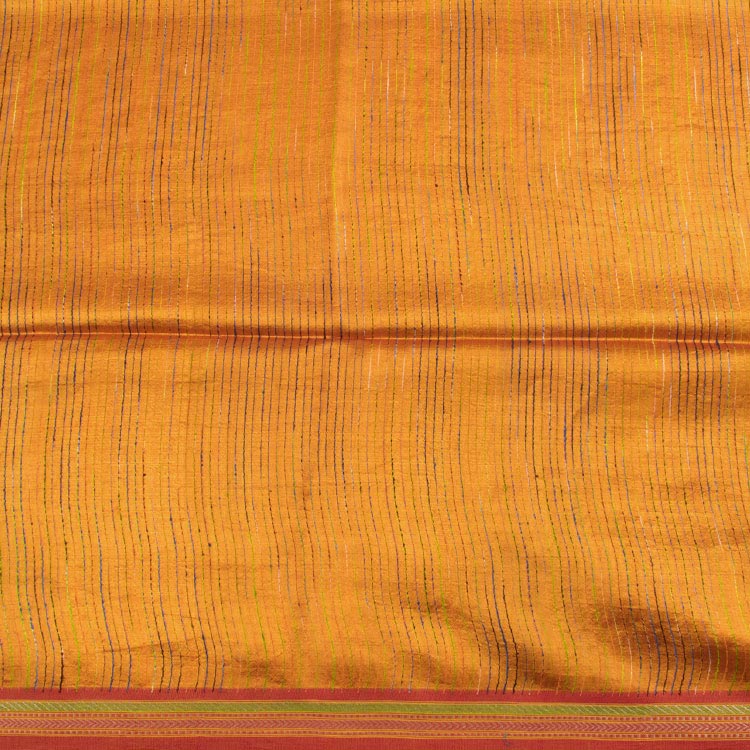 Kantha Embroidered Mulberry Silk Saree 10050183