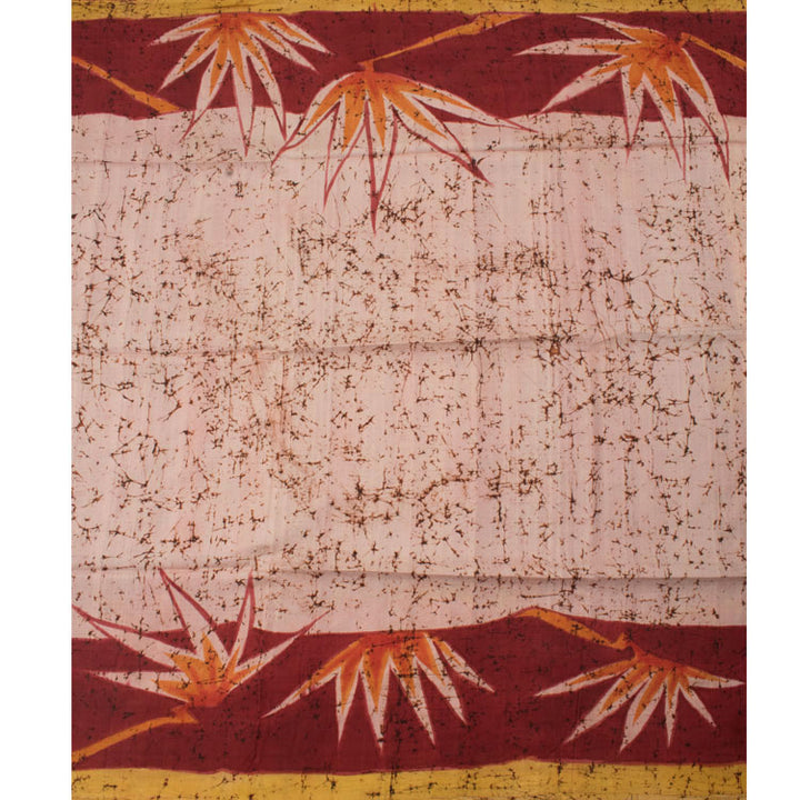 Batik Printed Mulberry  Silk Saree 10053525