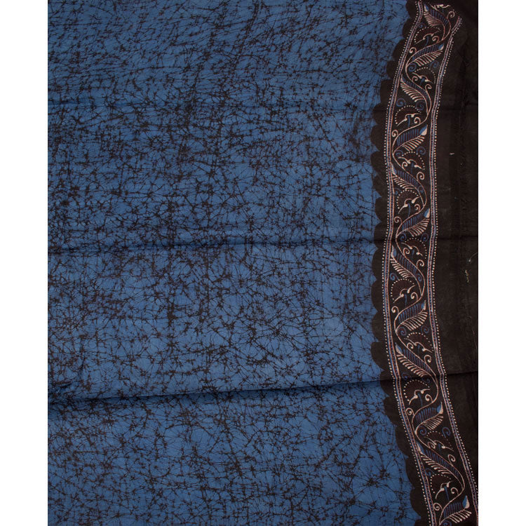 Batik Printed Mulberry  Silk Saree 10053529