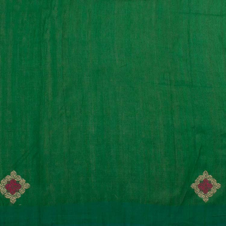 Handloom Embroidered Odisha Tussar Silk Saree 10038903