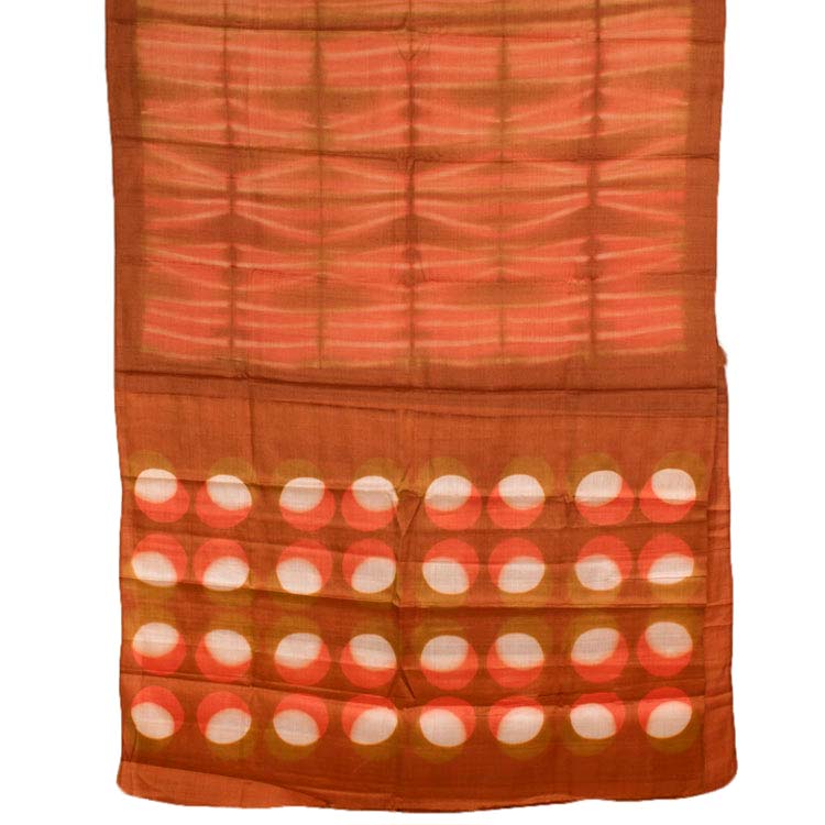 Shibori Dyed Tussar Silk Saree 10049322