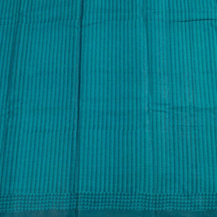 Hand Block Printed Tussar Silk Saree 10049323