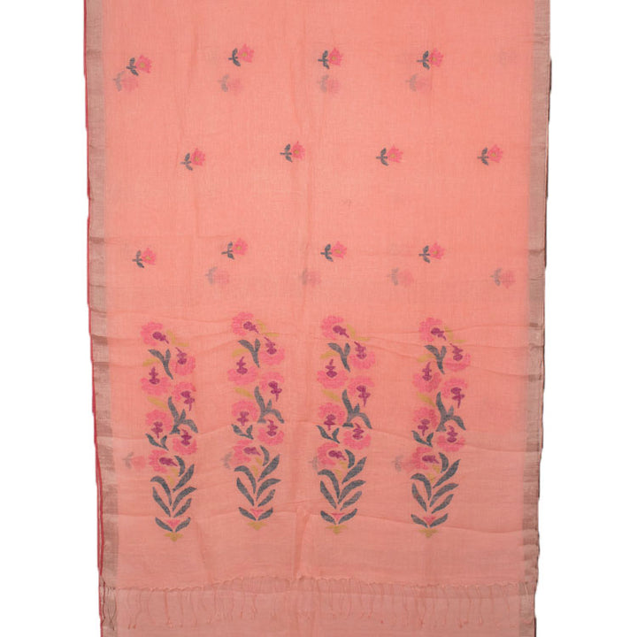Handloom Bengal Jamdani Linen Saree 10051154
