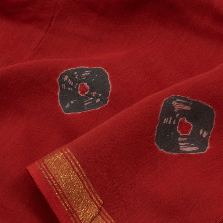 Hand Block Printed Chanderi Cotton Salwar Suit Material 10053659