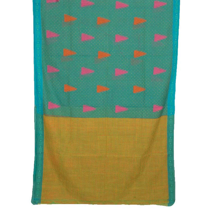 Hand Block Printed Andhra Cotton Saree 10034630