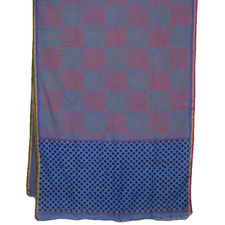 Hand Block Printed Chanderi Silk Cotton Saree 10034631