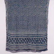 Indigo Bagru Printed Chiffon Dupatta 10015255