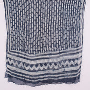 Indigo Bagru Printed Chiffon Dupatta 10015258