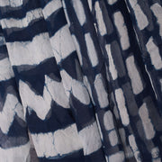 Indigo Bagru Printed Chiffon Dupatta 10015267