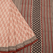 Hand Block Printed Cotton Saree 10037175