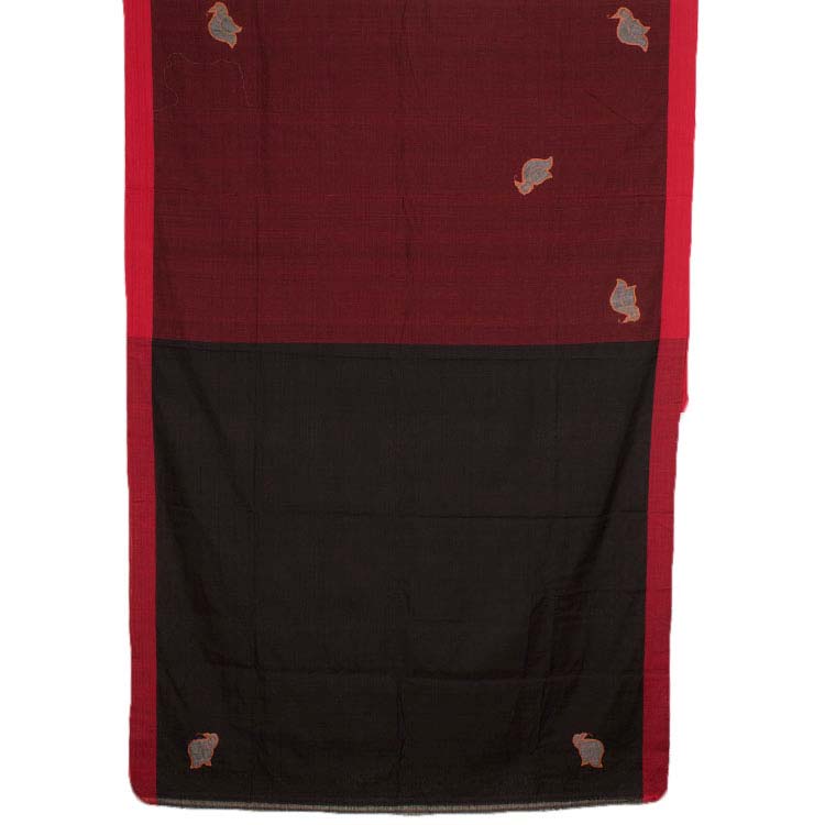 Khandua Applique Embroidered Odisha Cotton Saree 10043416