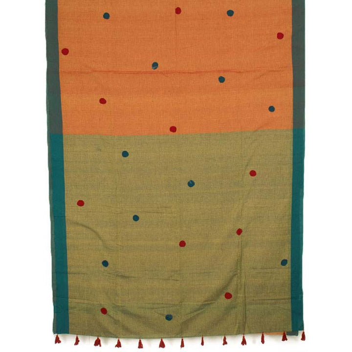 Khandua Applique Embroidered Odisha Cotton Saree 10043455