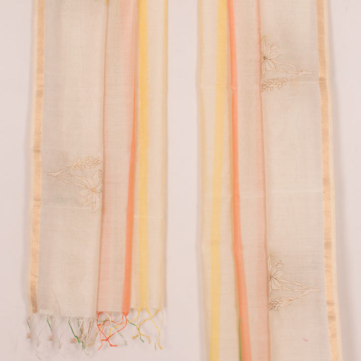 Embroidered Maheshwari Silk Cotton Dupatta 10039821