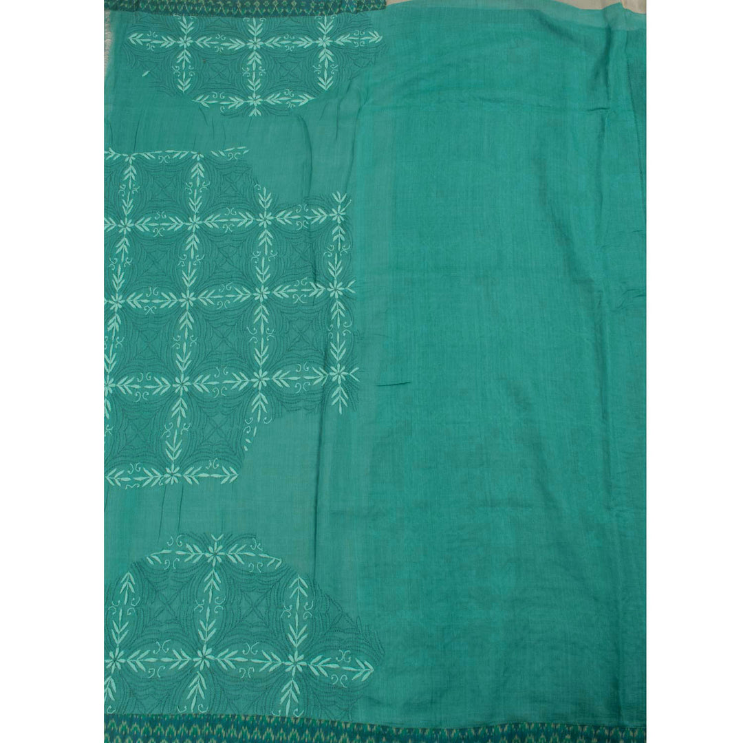 Chikankari Embroidered Kota Tussar Cotton Saree 10030313