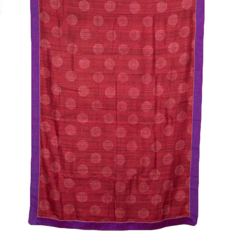 Hand Block Printed Bengal Tussar Silk Saree 10042392