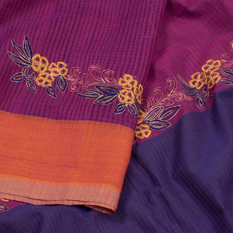 Hand Embroidered Mangalgiri Cotton Saree 10050282