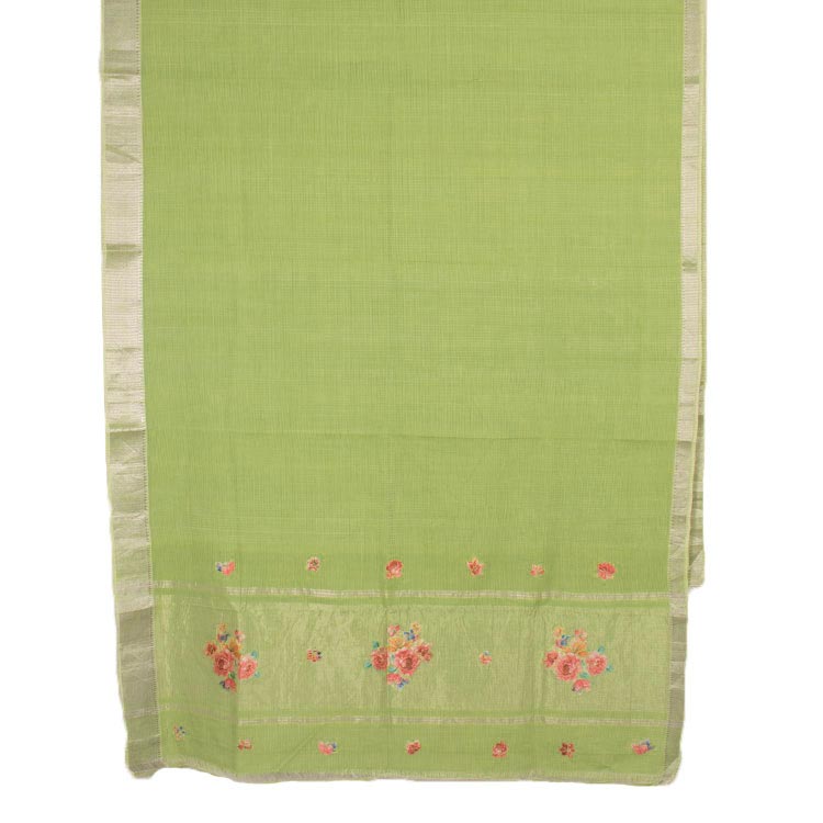 Applique Embroidered Mangalgiri Cotton Saree 10050295
