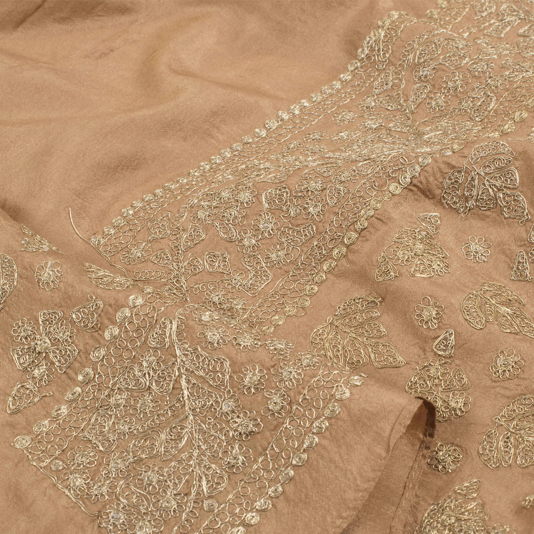 Embroidered Handloom Banarasi Silk Blouse Material 10030907
