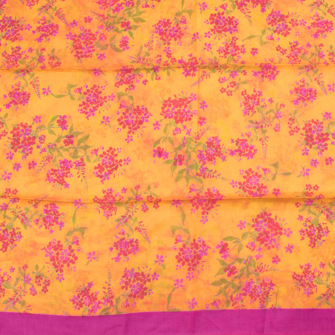 Digital Printed Silk Cotton Saree 10030896