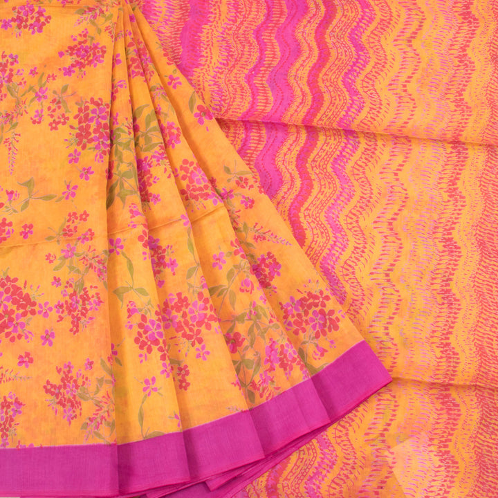 Digital Printed Silk Cotton Saree 10030896